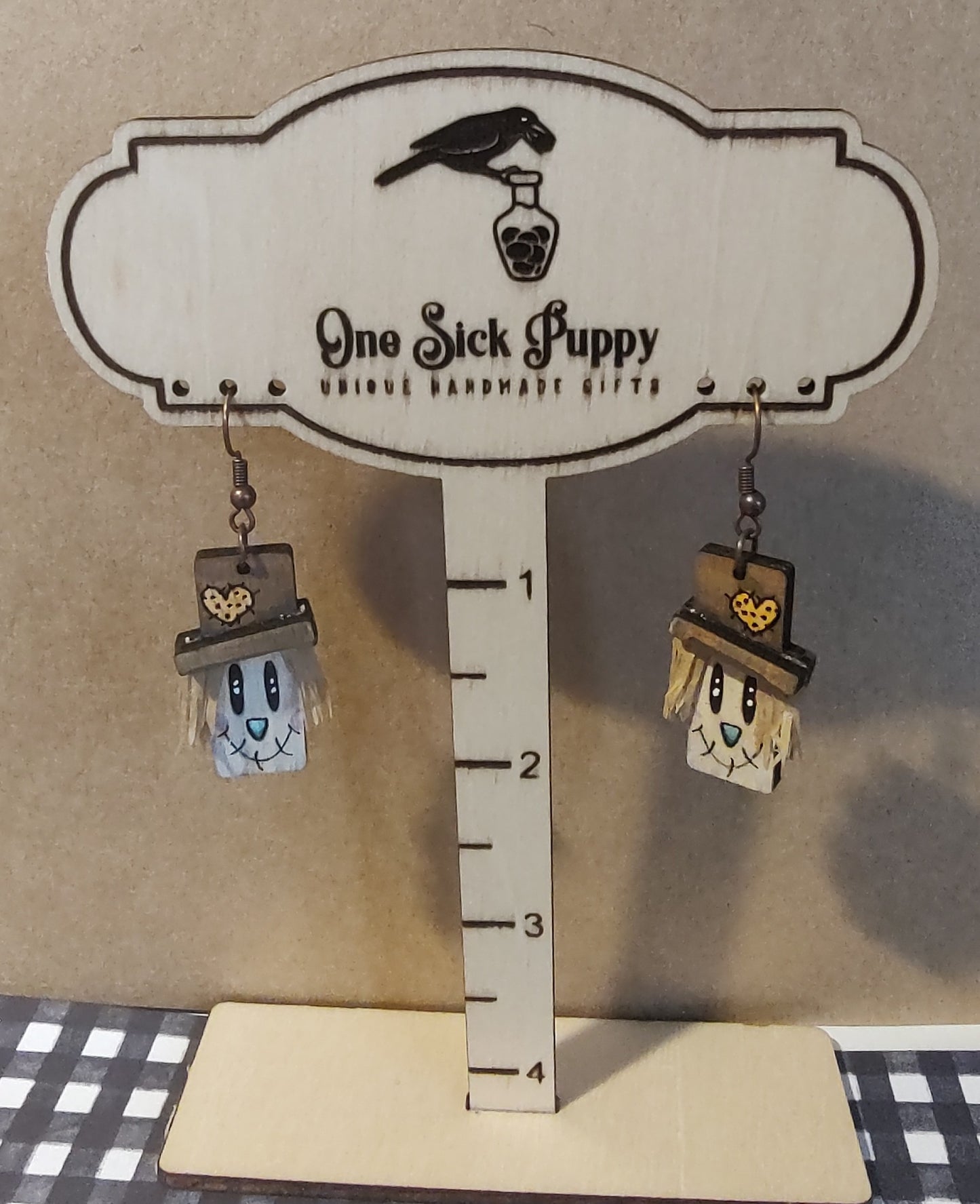 Silly Scarecrow Dangle Earrings