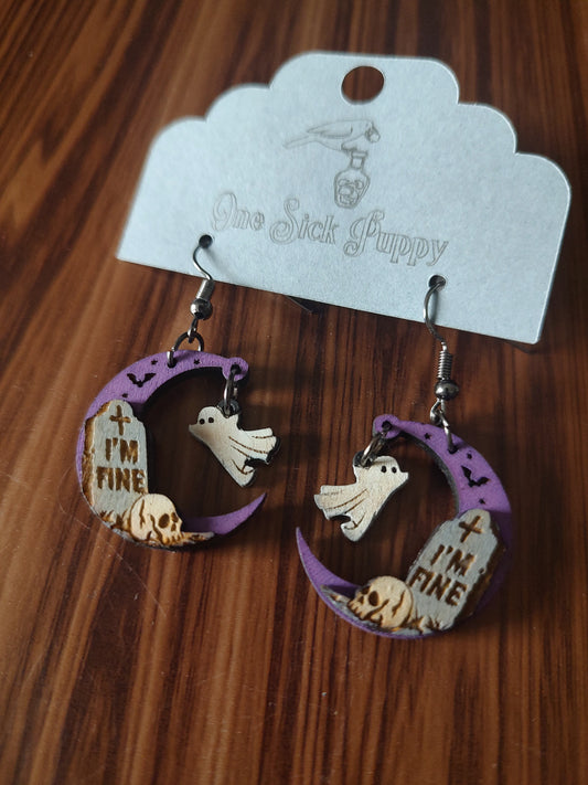I'm Fine Dangle Earrings