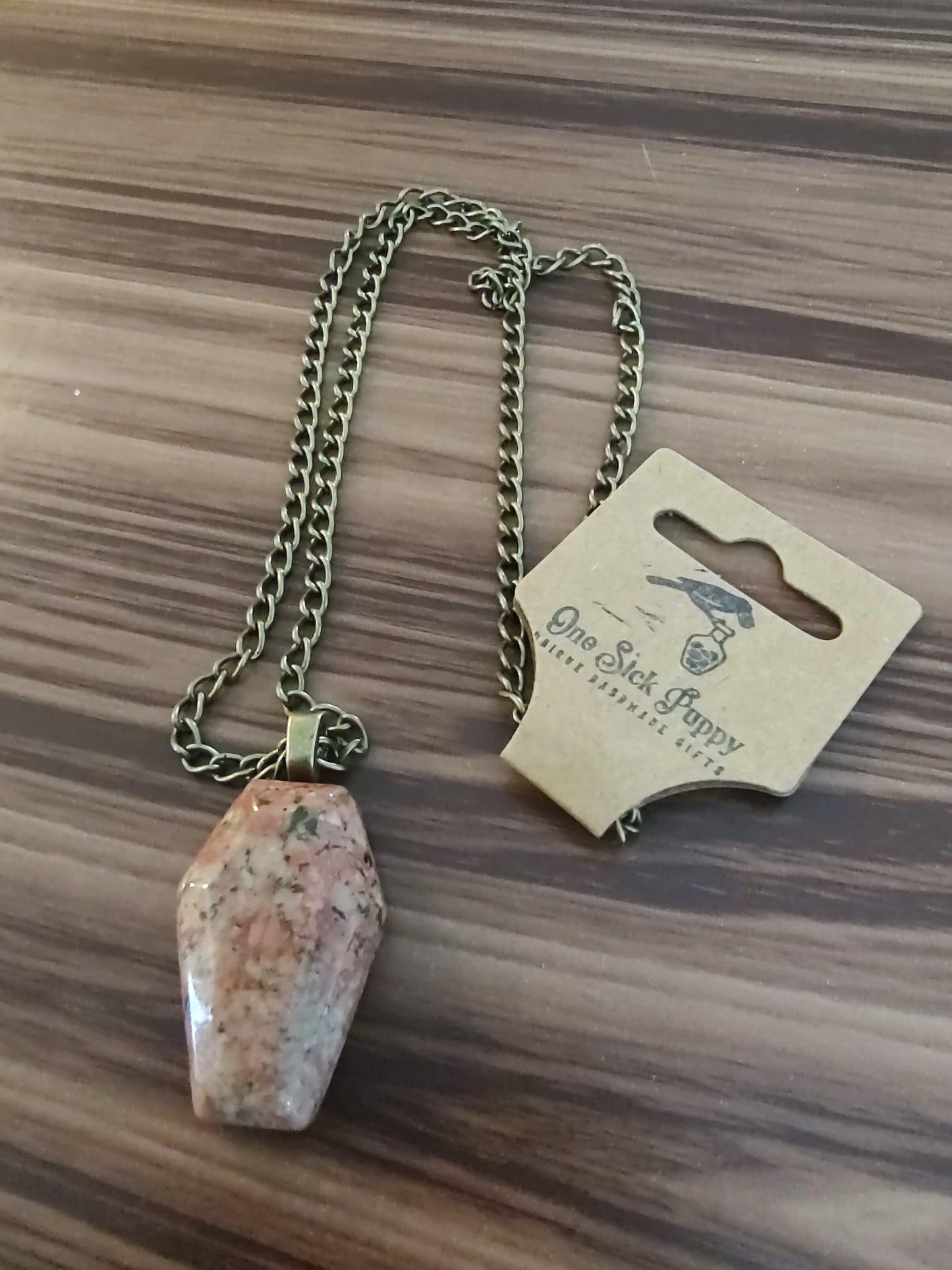 Polished Coffin Stone Necklaces