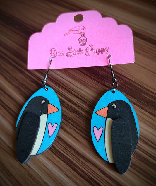 Penguin Dangle Earrings