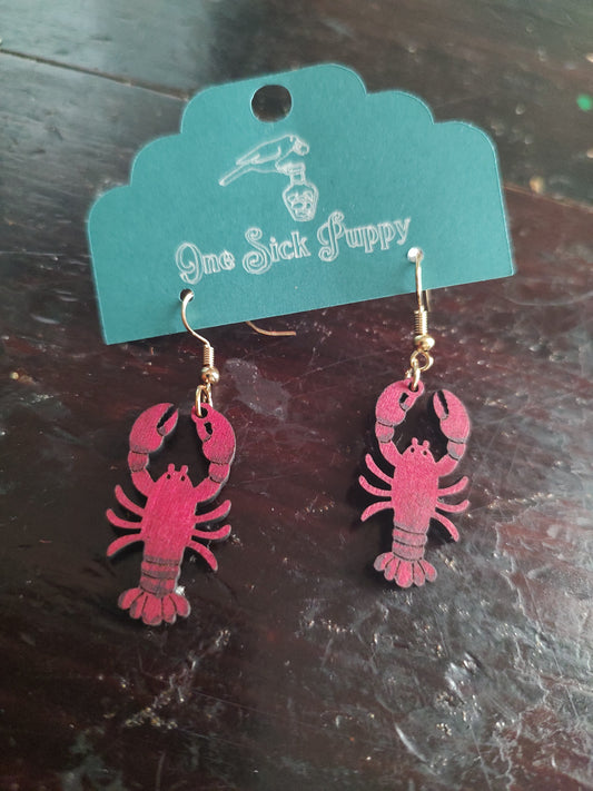 Lobster Dangle Earrings