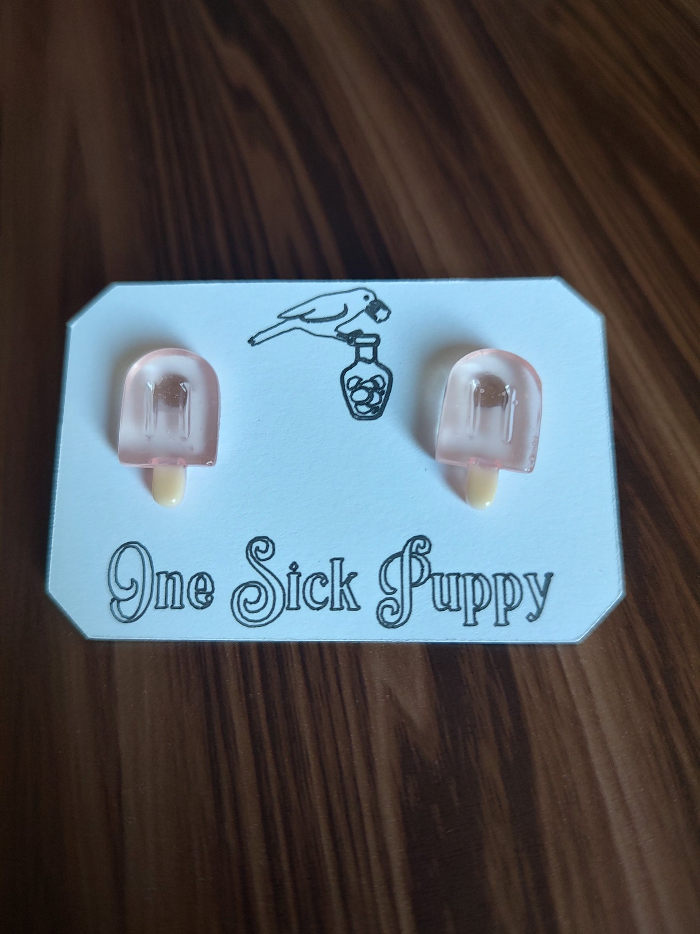 Popsicle stud earrings