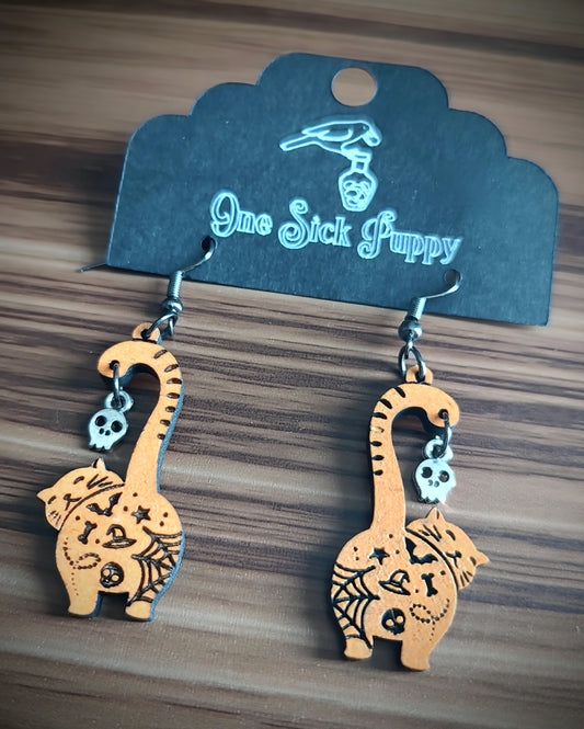 Spooky Butt Dangle earringsy