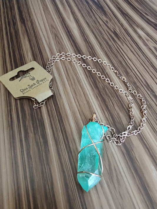 Dyed Quartz Necklace