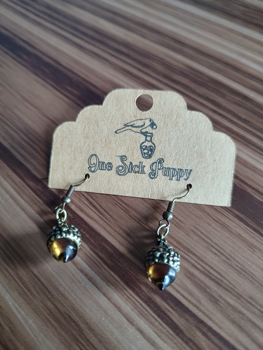 Acorn Dangle Earrings
