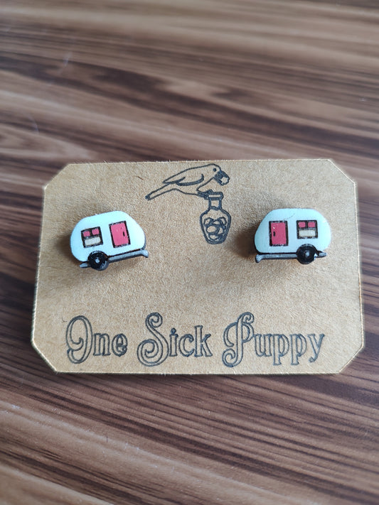 Camper Stud Earrings