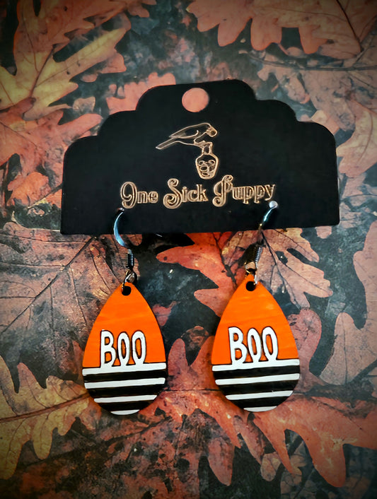 Vintage Boo Dangle Earrings