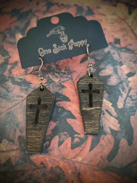 Classic Coffin Dangle Earrings