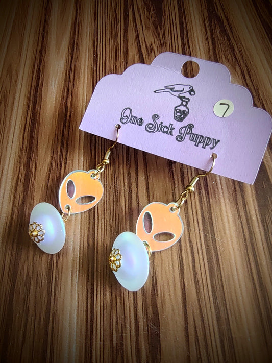 UFO Dangle Earrings
