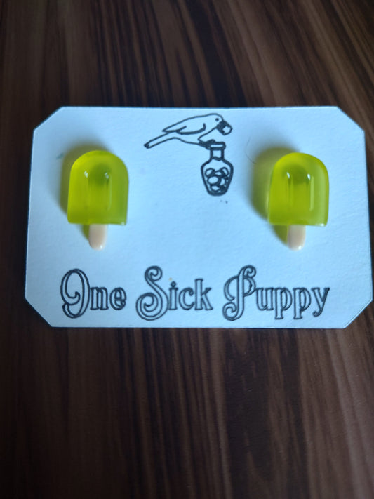 Popsicle stud earrings