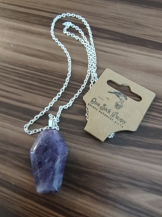 Polished Coffin Stone Necklaces