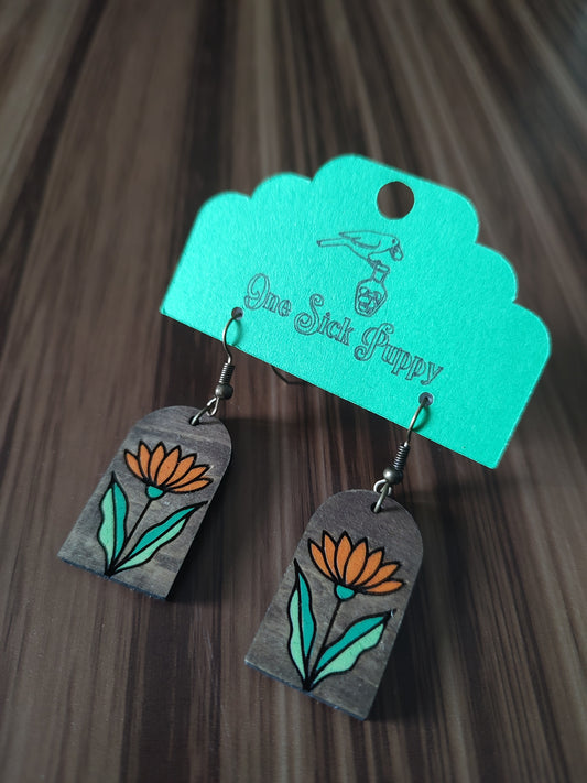 Wooden Mum Dangles