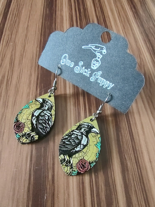 Steampunk Crow Dangles