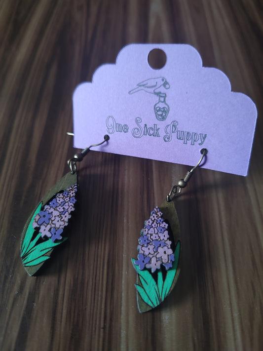 Hyecingh Dangle Wood Earrings