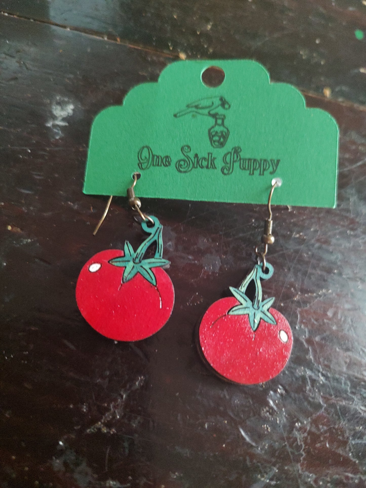 Garden Tomatoes Dangle Earrings
