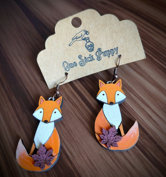 Fox Dangle Earrings