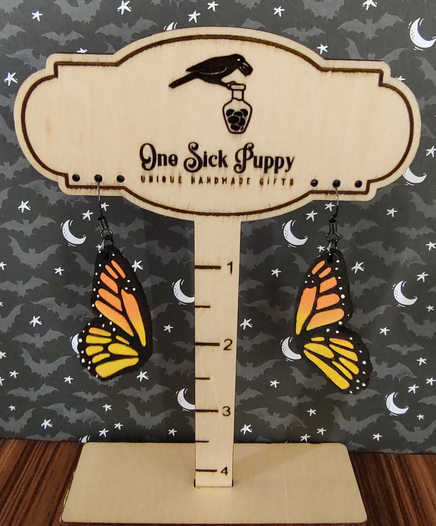 Monarch Butterfly Dangle Earrings