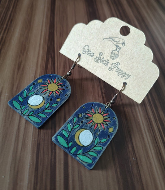 Rustic Boho Wooden Dangles