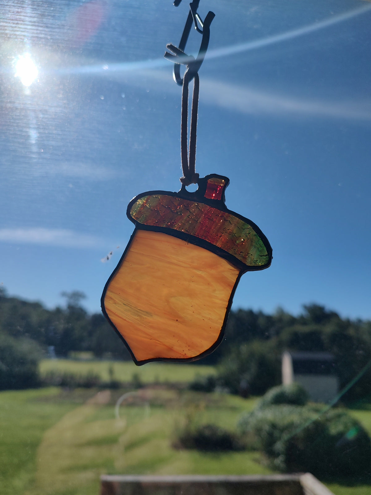 Stained Glass Acorn