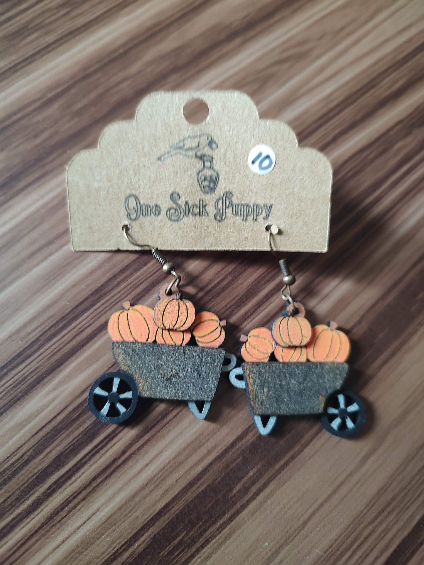 Pumpkin Harvest Dangle Earrings