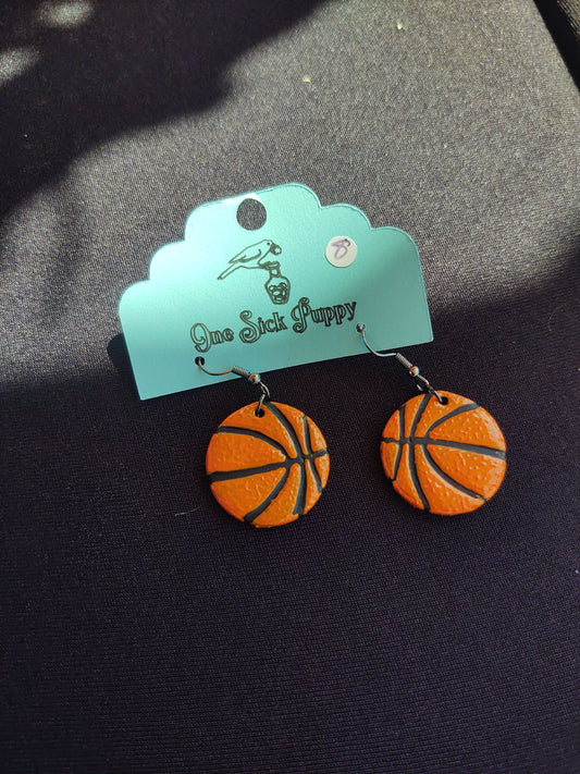 Basketball Dangle Earrings