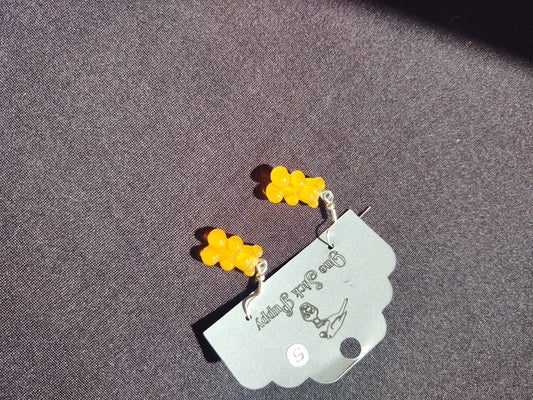 Gummy Bear Drop Earrings- Orange