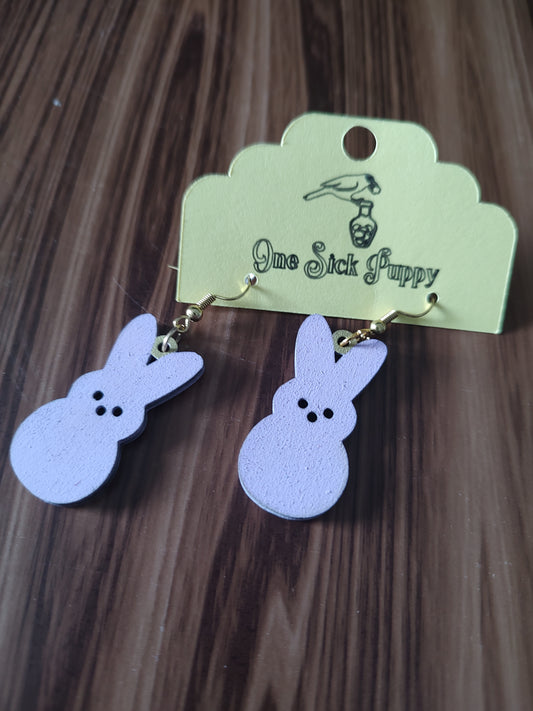 Marshmallow Bunny Dangles