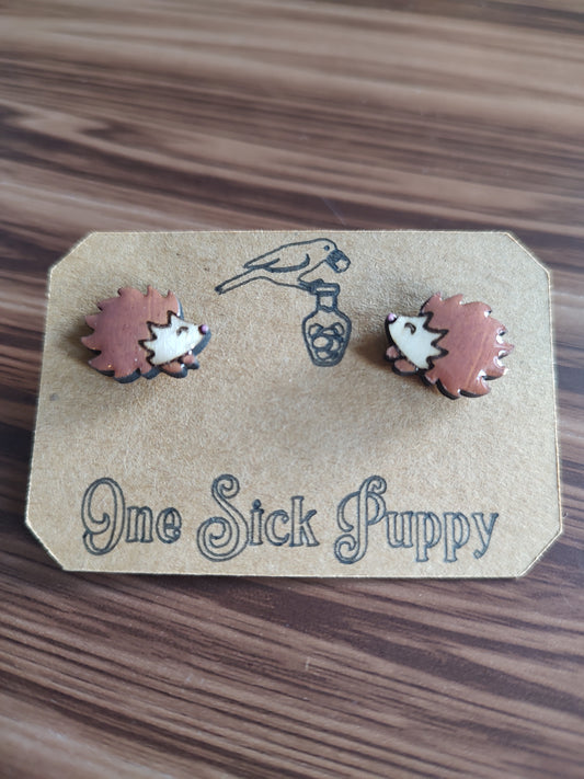 Hedgehog Stud Earrings