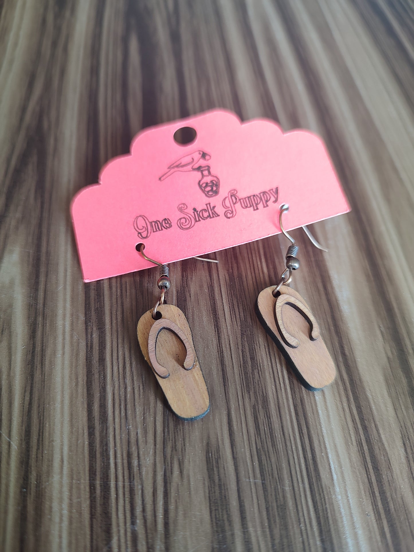 Flip Flop Dangle Earrings