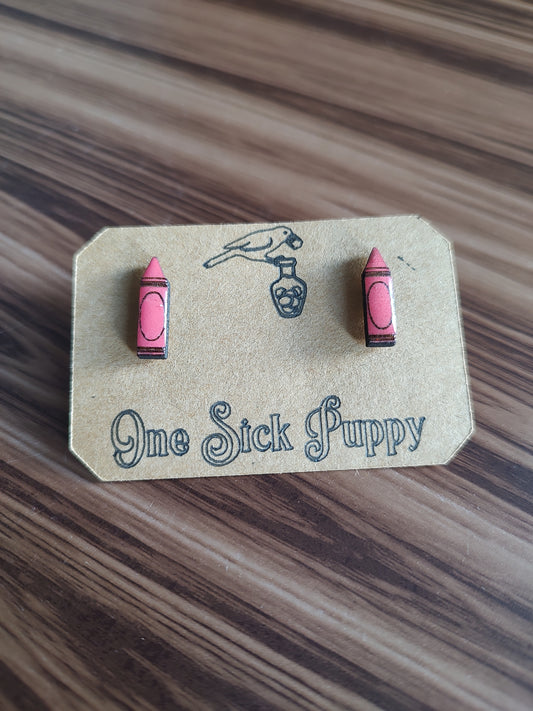 Crayon Stud Earrings