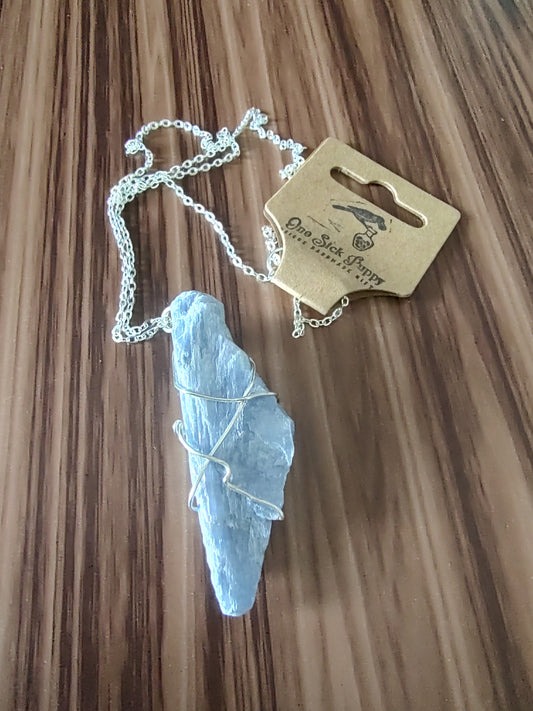 Raw Kyanite Necklace